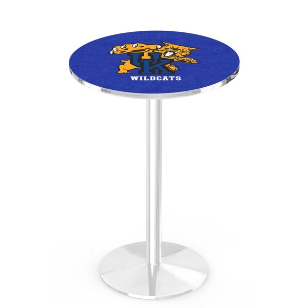 42" Chrome Kentucky "Wildcat" Pub Table